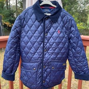 Ralph Lauren quilt navy jacket for boy 7-8 yrs old